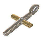 Ciondolo - 18 carati Oro bianco, Oro giallo - 0.03ct. tw. Diamante (Naturale)