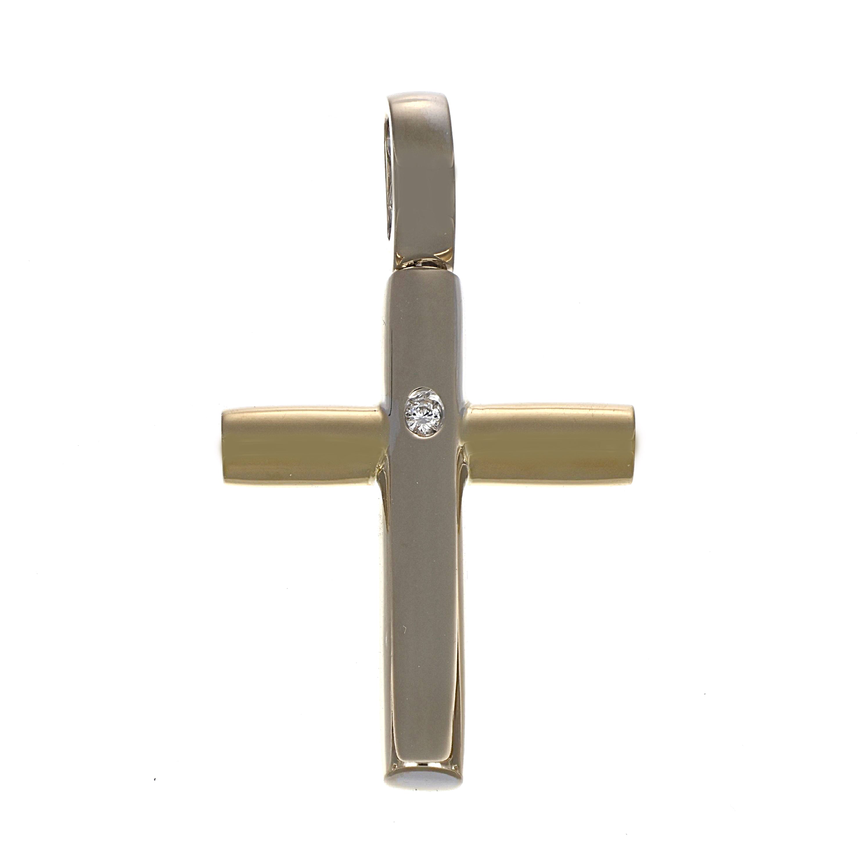 Ciondolo - 18 carati Oro bianco, Oro giallo - 0.03ct. tw. Diamante (Naturale)