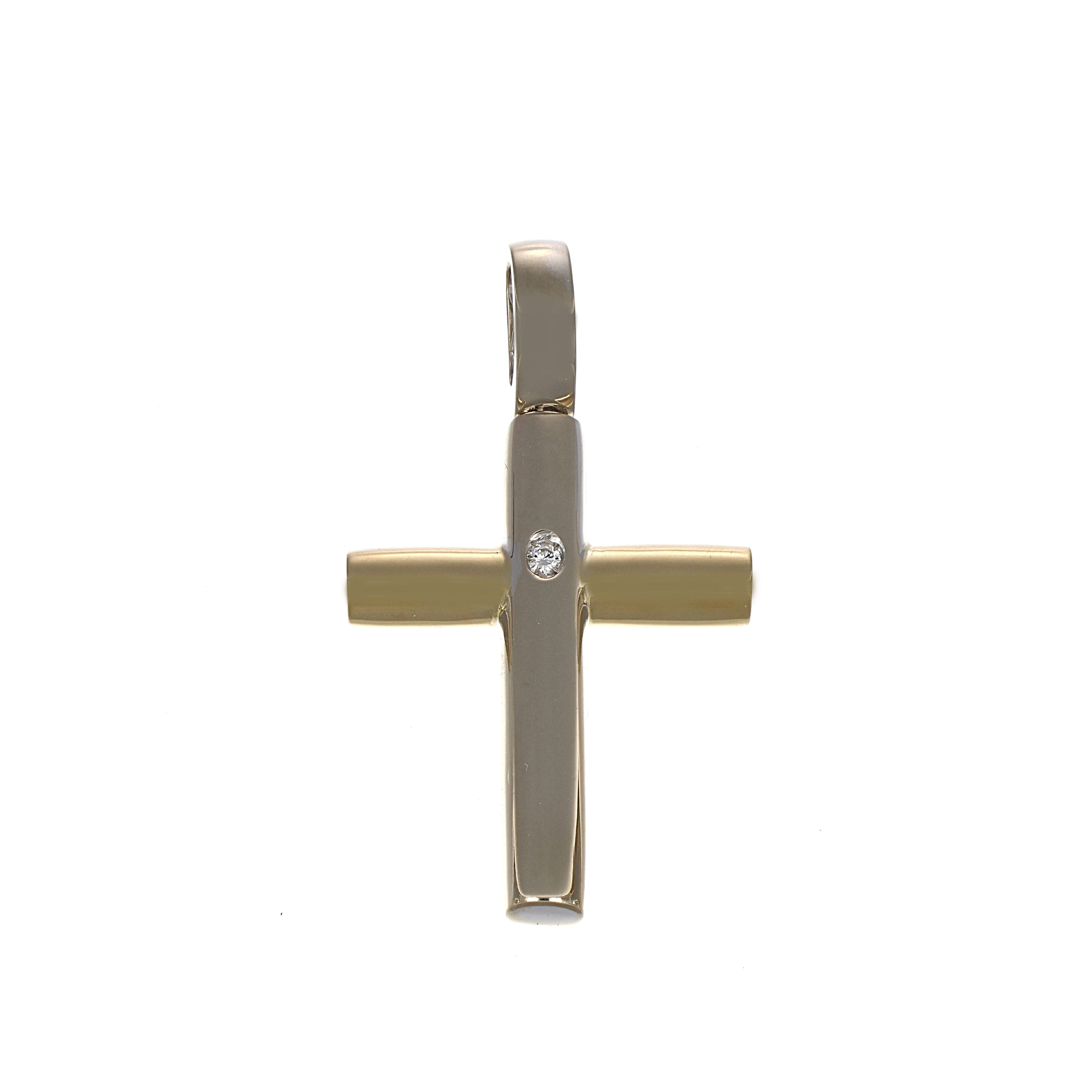 Ciondolo - 18 carati Oro bianco, Oro giallo - 0.03ct. tw. Diamante (Naturale)