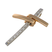 Ciondolo - 18 carati Oro bianco, Oro giallo - 0.05ct. tw. Diamante (Naturale)