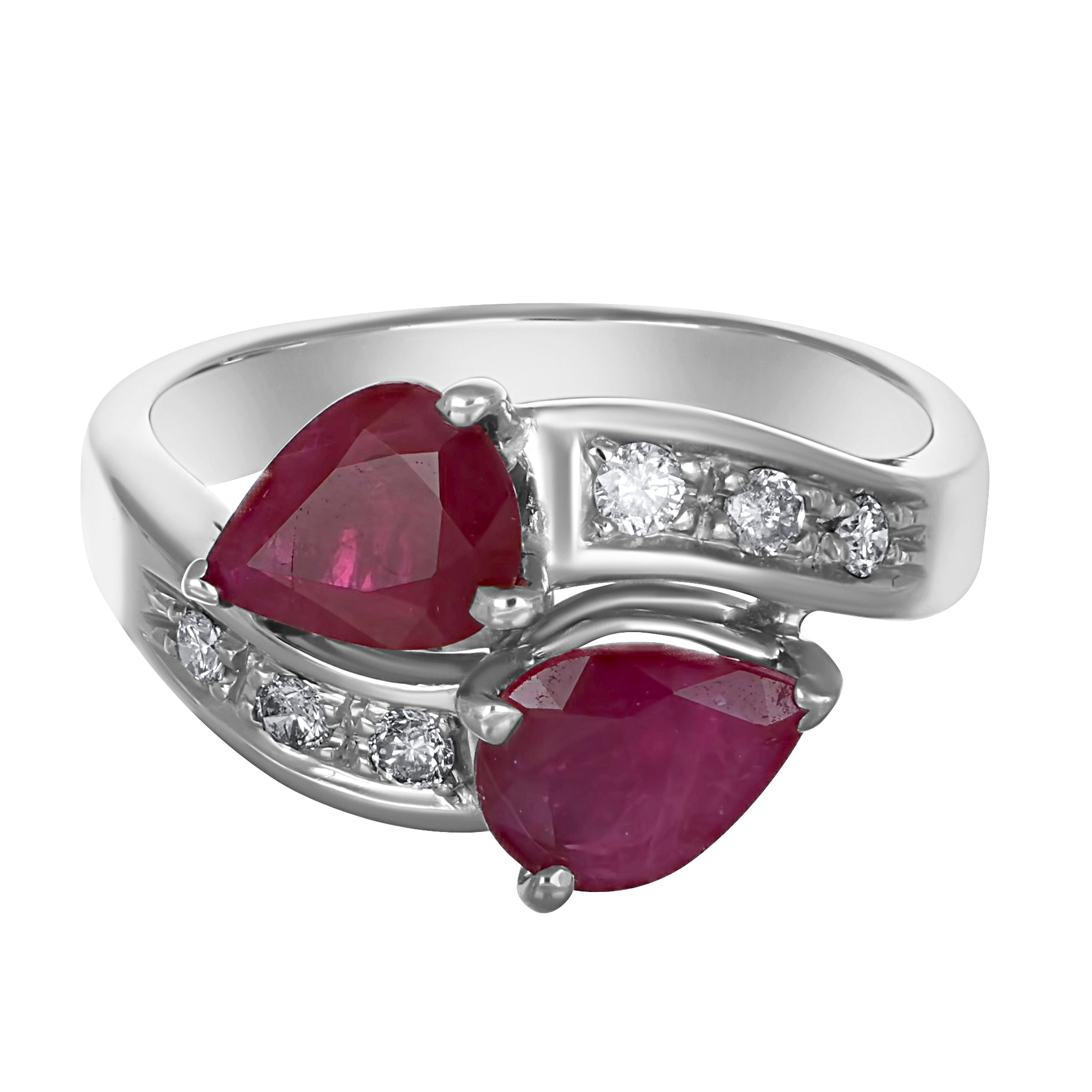 Anello - 18 carati Oro giallo - 2.40ct. tw. Rubino - Diamante