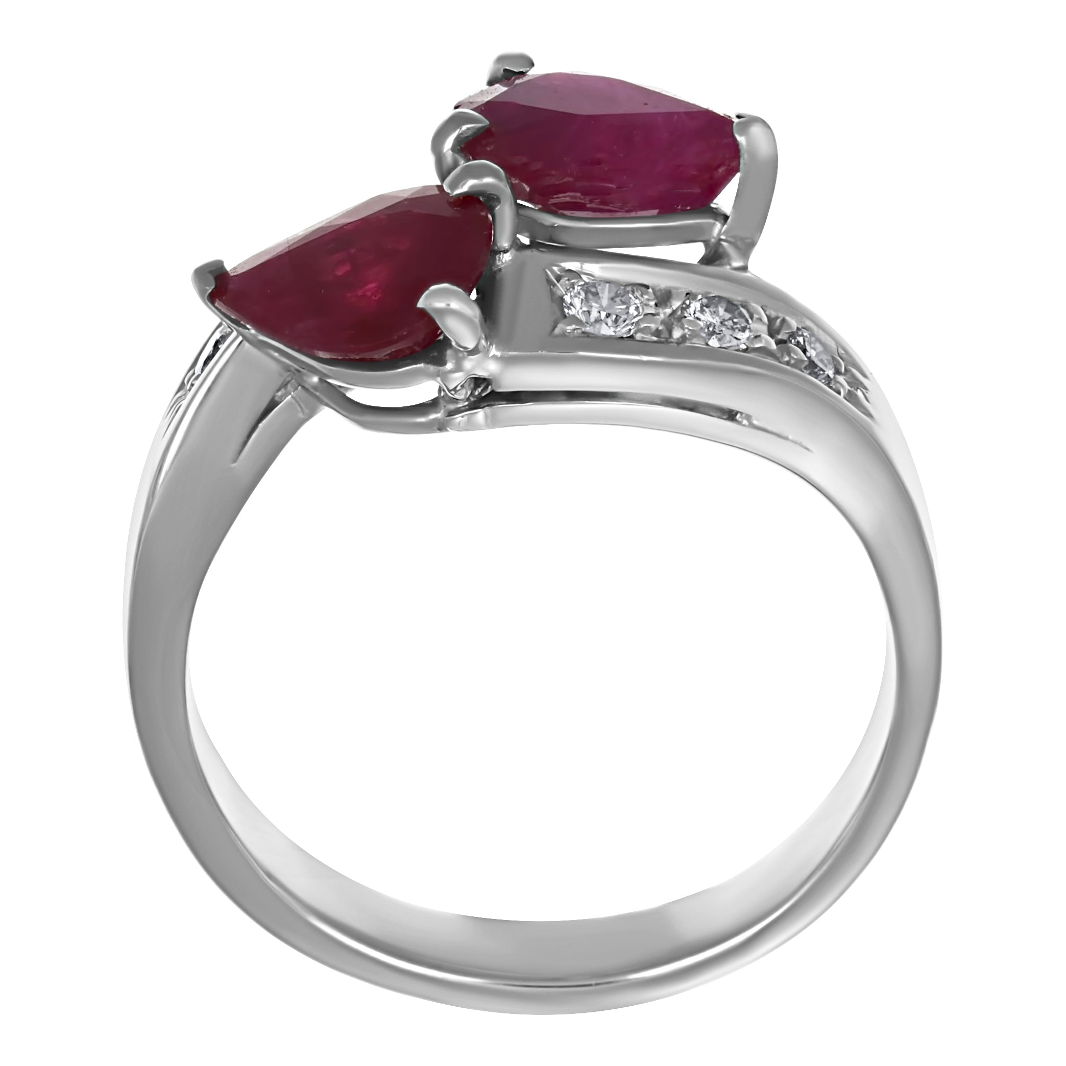 Anello - 18 carati Oro giallo - 2.40ct. tw. Rubino - Diamante