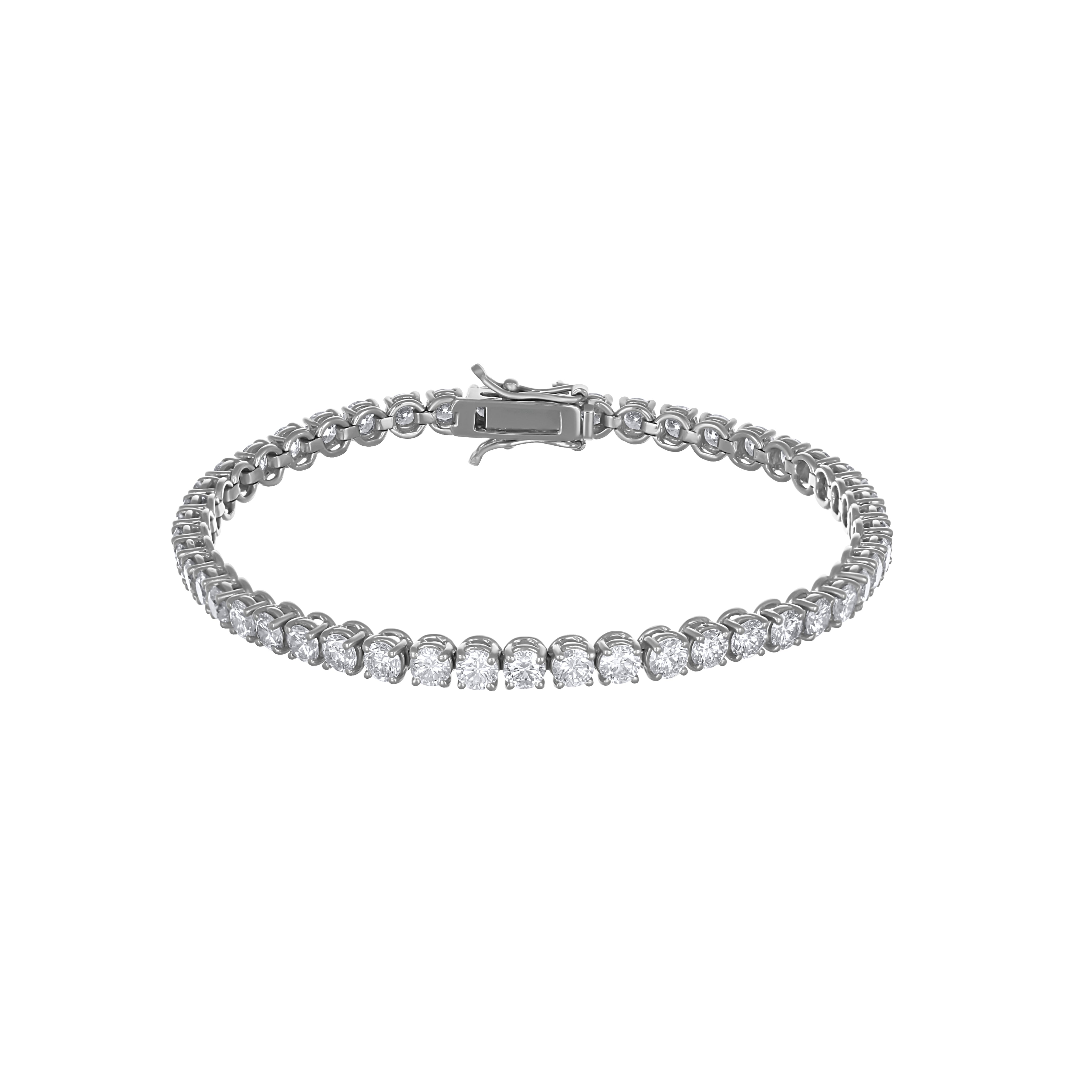 Tennis in Oro bianco 18 carati - Diamanti