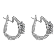 Orecchini - 18 carati Oro bianco - 0.48ct. tw. Diamante (Naturale)