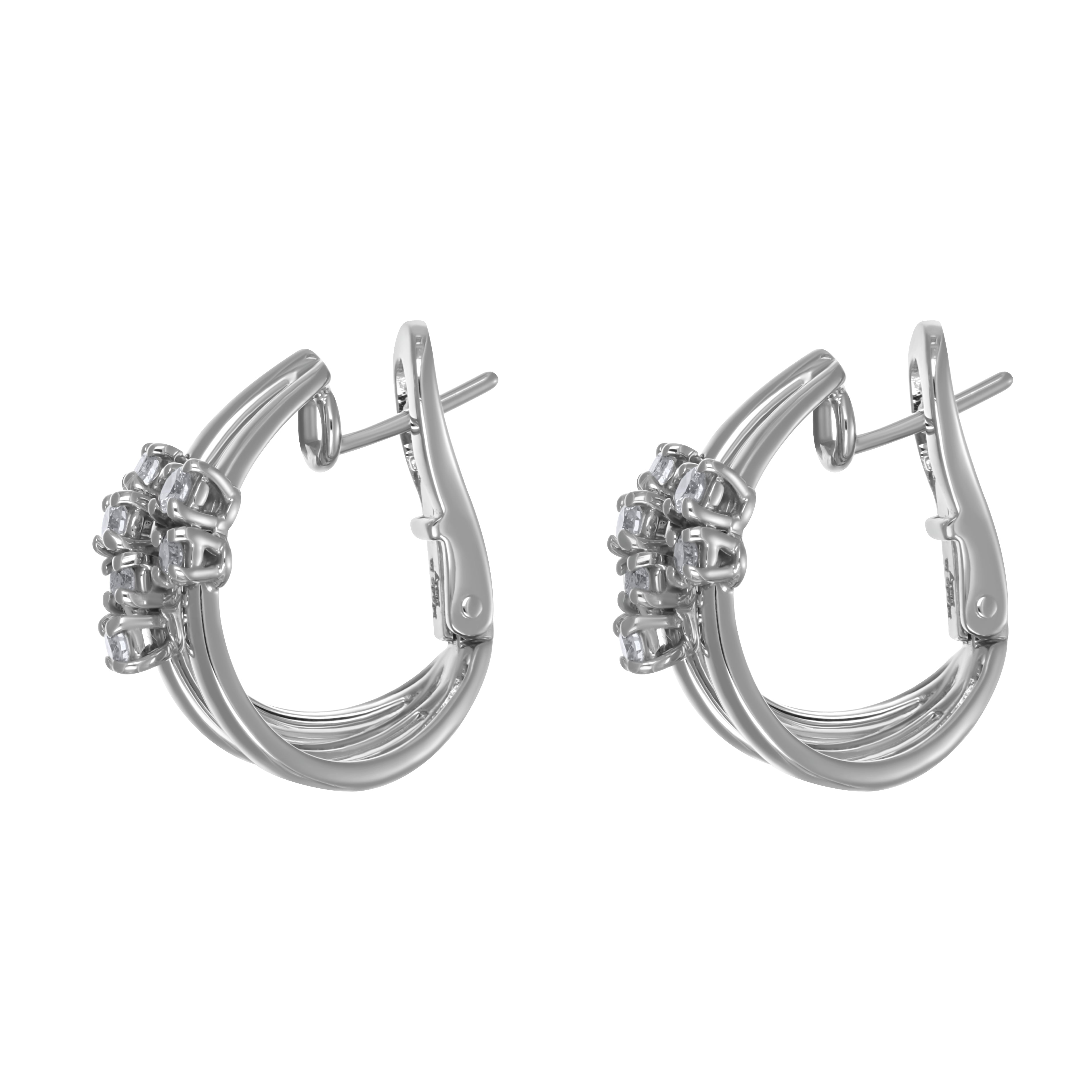 Orecchini - 18 carati Oro bianco - 0.48ct. tw. Diamante (Naturale)