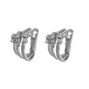 Orecchini - 18 carati Oro bianco - 0.48ct. tw. Diamante (Naturale)