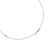 Collana con ciondolo - 18 carati Oro bianco - 1.22ct. tw. Diamante (Naturale)