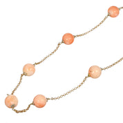 Collana - 18 carati Oro giallo - Corallo