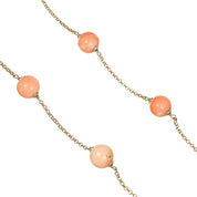 Collana - 18 carati Oro giallo - Corallo