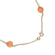 Collana - 18 carati Oro giallo - Corallo