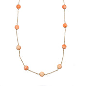 Collana - 18 carati Oro giallo - Corallo