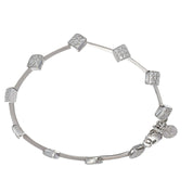 Bracciale - 18 carati Oro bianco - 0.90ct. tw. Diamante (Naturale)