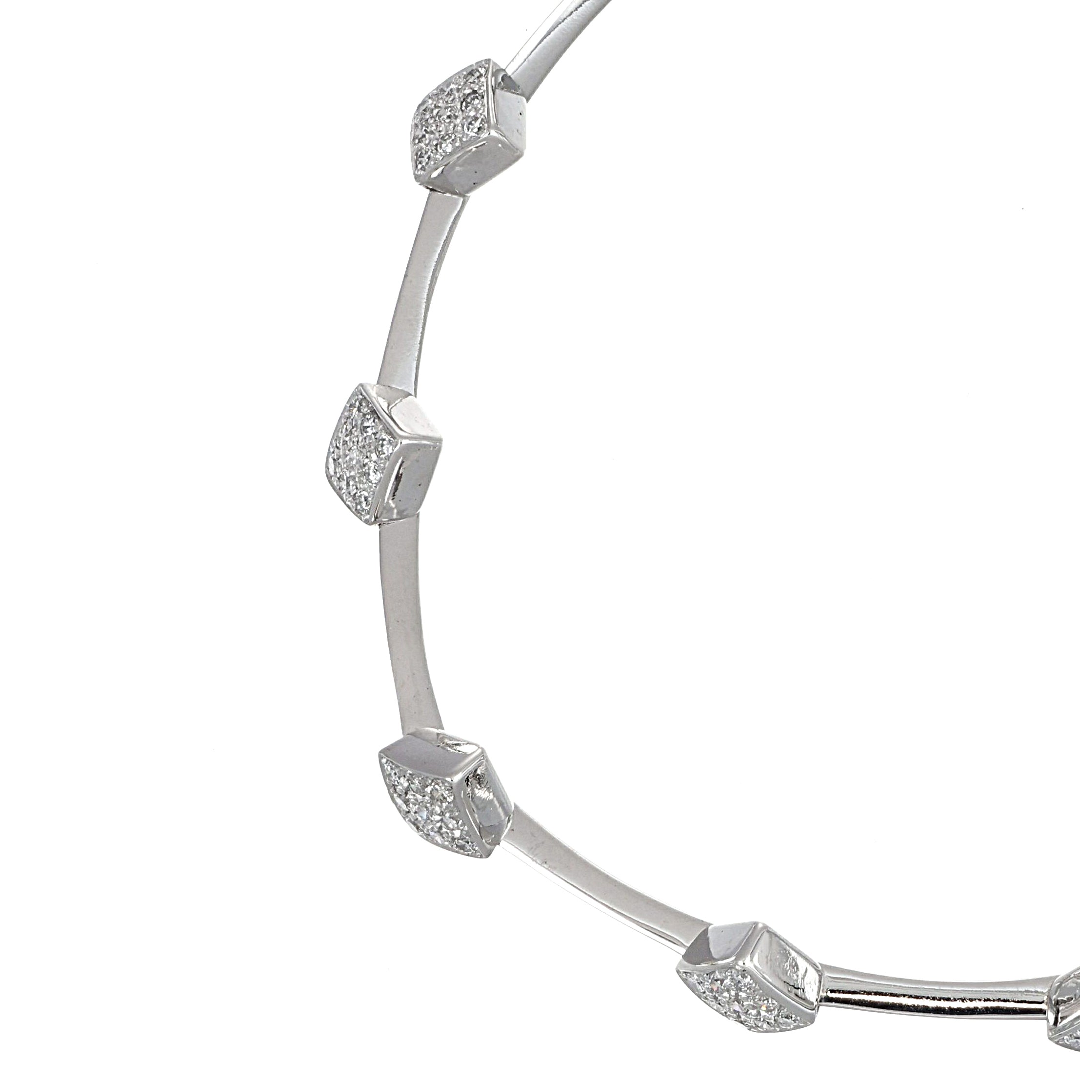 Bracciale - 18 carati Oro bianco - 0.90ct. tw. Diamante (Naturale)