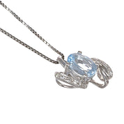 Parure - 18 carati Oro bianco - 1.75ct. tw. Acquamarina - Diamante