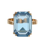 Anello - 18 carati Oro giallo - 9.70ct. tw. Topazio