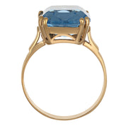 Anello - 18 carati Oro giallo - 9.70ct. tw. Topazio