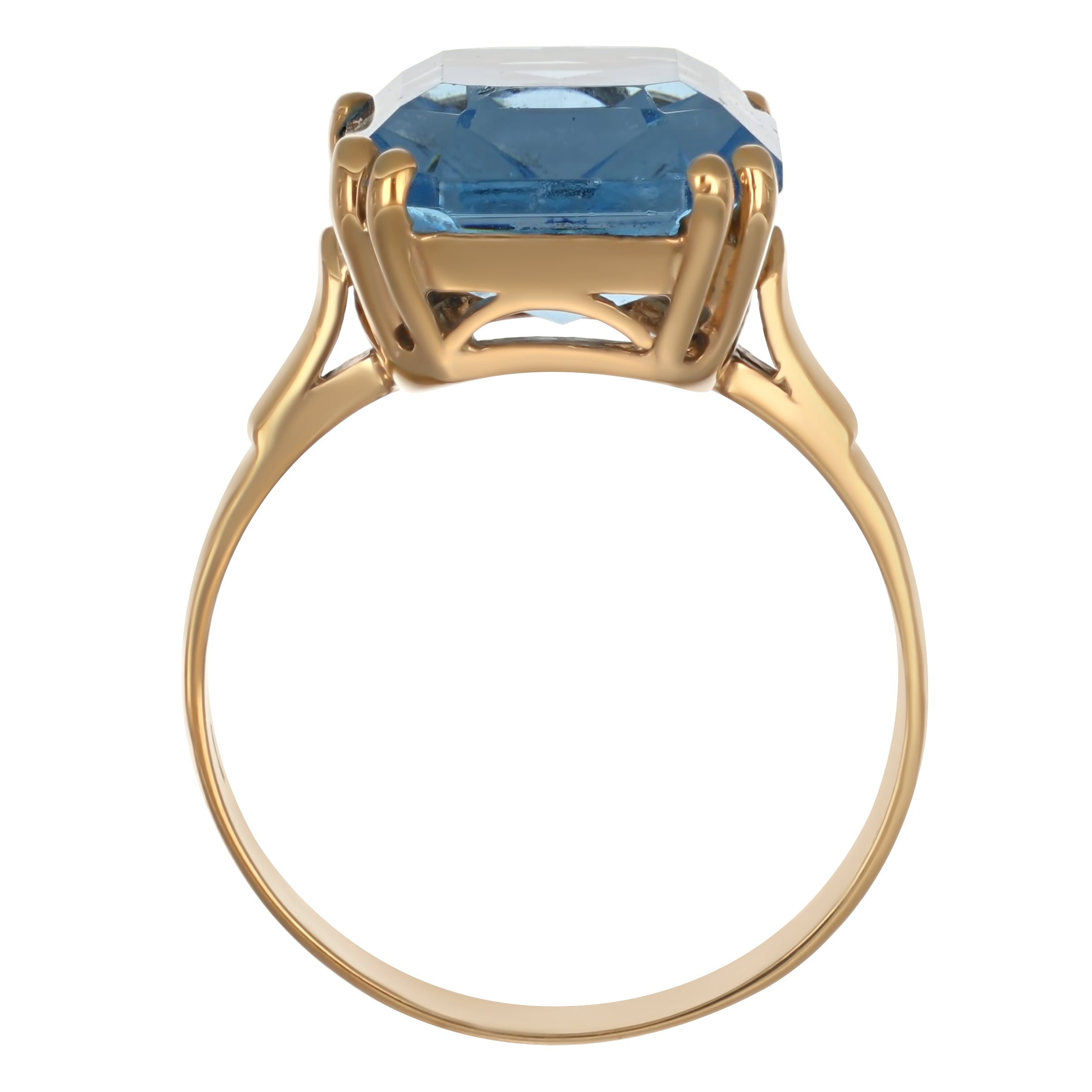 Anello - 18 carati Oro giallo - 9.70ct. tw. Topazio