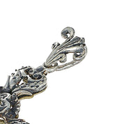 Ciondolo in Oro giallo 14 carati e Argento 800 -Zaffiro