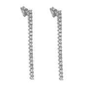 Orecchini - 18 carati Oro bianco - 0.95ct. tw. Diamante (Naturale)