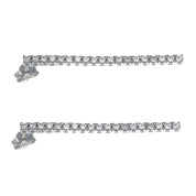 Orecchini - 18 carati Oro bianco - 0.95ct. tw. Diamante (Naturale)