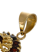 Ciondolo - 18 carati Oro giallo - 1.70ct. tw. Granato