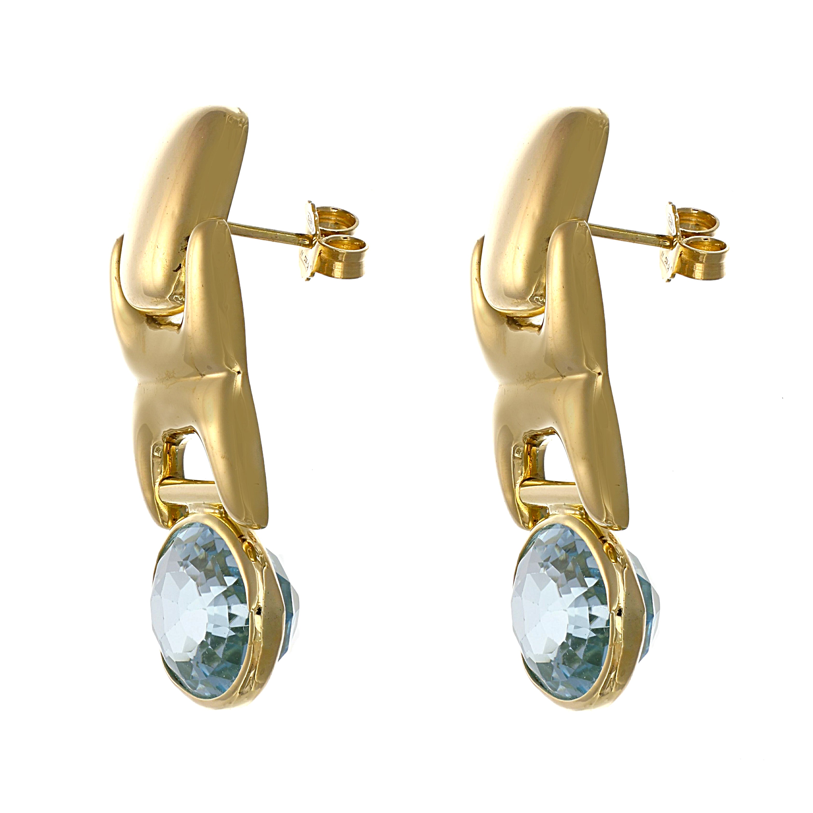 Orecchini - 18 carati Oro giallo - 16.00ct. tw. Topazio