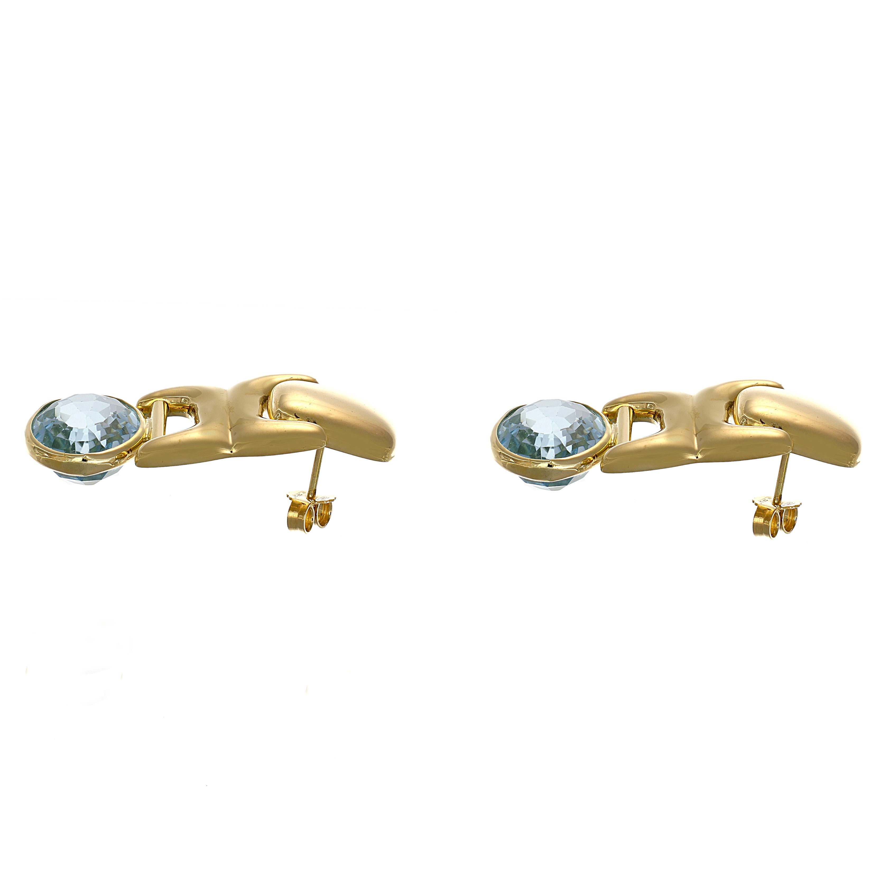 Orecchini - 18 carati Oro giallo - 16.00ct. tw. Topazio
