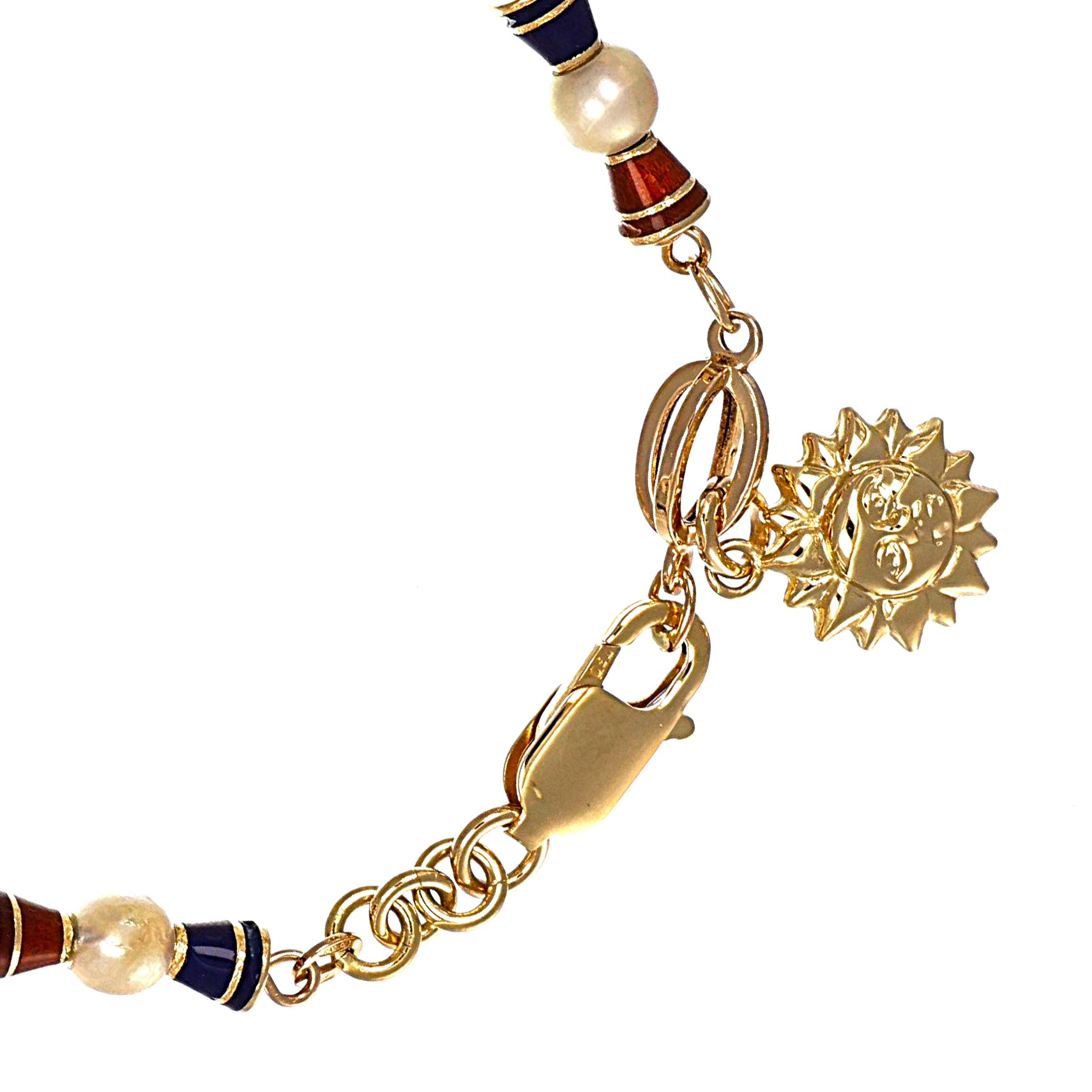 Bracciale - 18 carati Oro giallo - 1.50ct. tw. Turchese - Perla