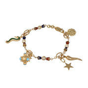 Bracciale - 18 carati Oro giallo - 1.50ct. tw. Turchese - Perla