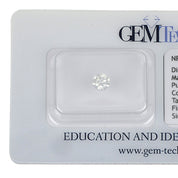1 pcs Diamante (Naturale) - 0.35 ct - Rotondo - G - IF - GEM-TECH Istituto Gemmologico