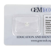 Diamante (Naturale) - 0.29 ct - Rotondo - F - VS1 - GEM-TECH Istituto Gemmologico