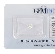 1 pcs Diamante (Naturale) - 0.40 ct - Rotondo - G - IF - GEM-TECH Istituto Gemmologico