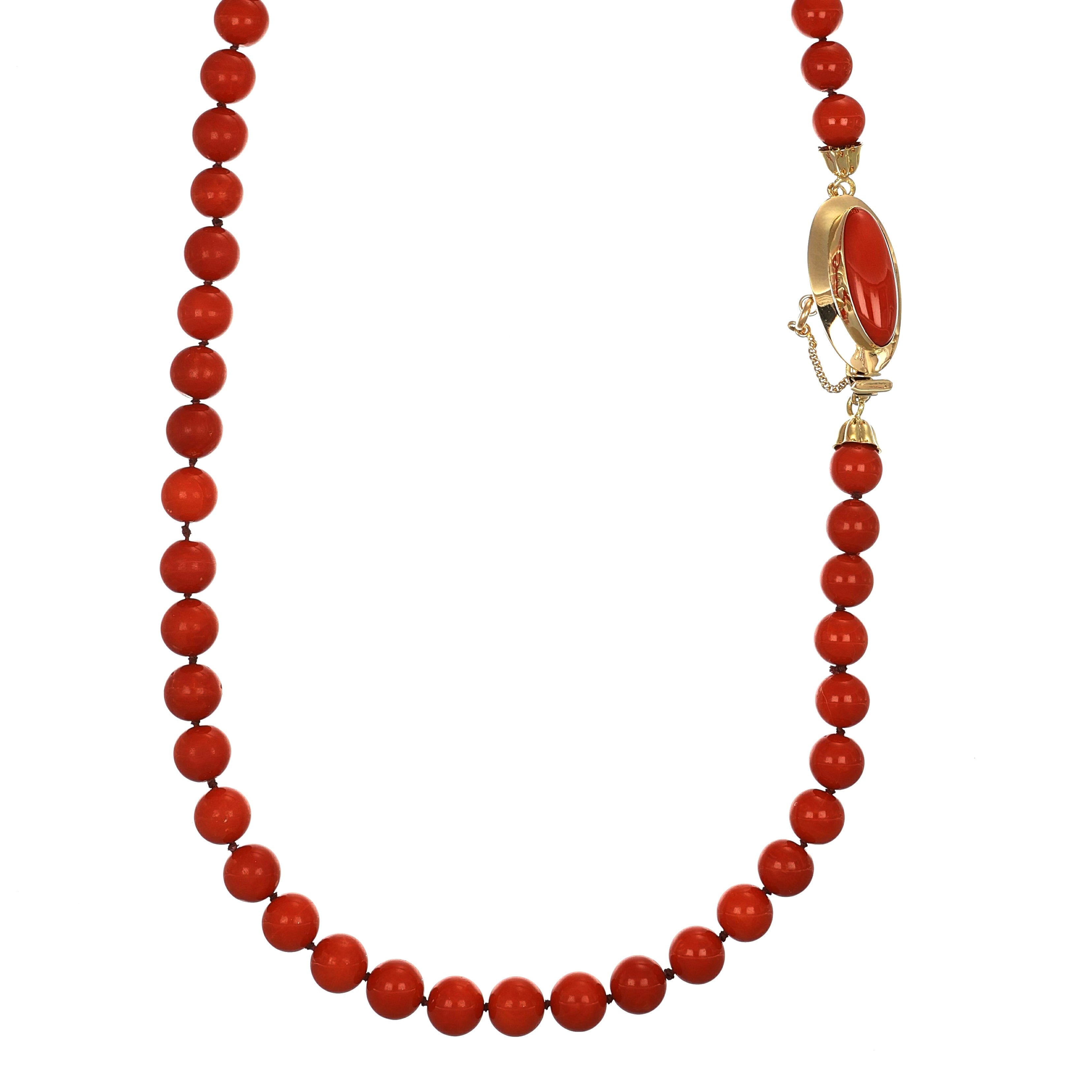 Collana - 18 carati Oro giallo Corallo