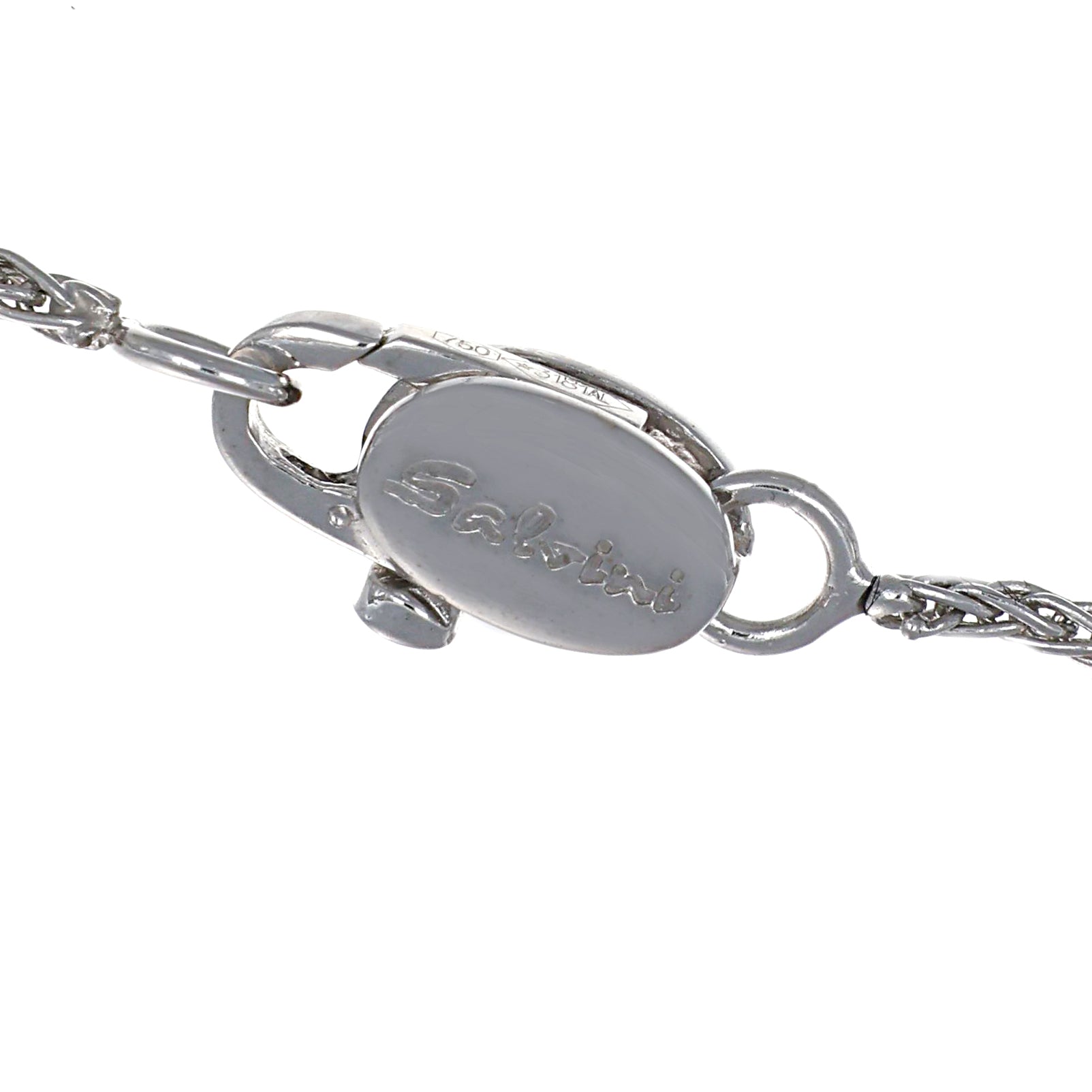 Collana con ciondolo - 18 carati Oro bianco - 0.33ct. tw. Diamante (Naturale)