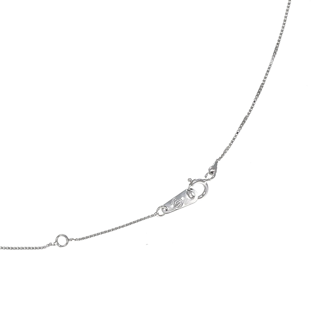 Collana con ciondolo - 18 carati Oro bianco - 0.57ct. tw. Diamante (Naturale)