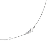 Collana con ciondolo - 18 carati Oro bianco - 0.57ct. tw. Diamante (Naturale)