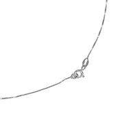 Collana con ciondolo - 18 carati Oro bianco - 0.14ct. tw. Diamante (Naturale)
