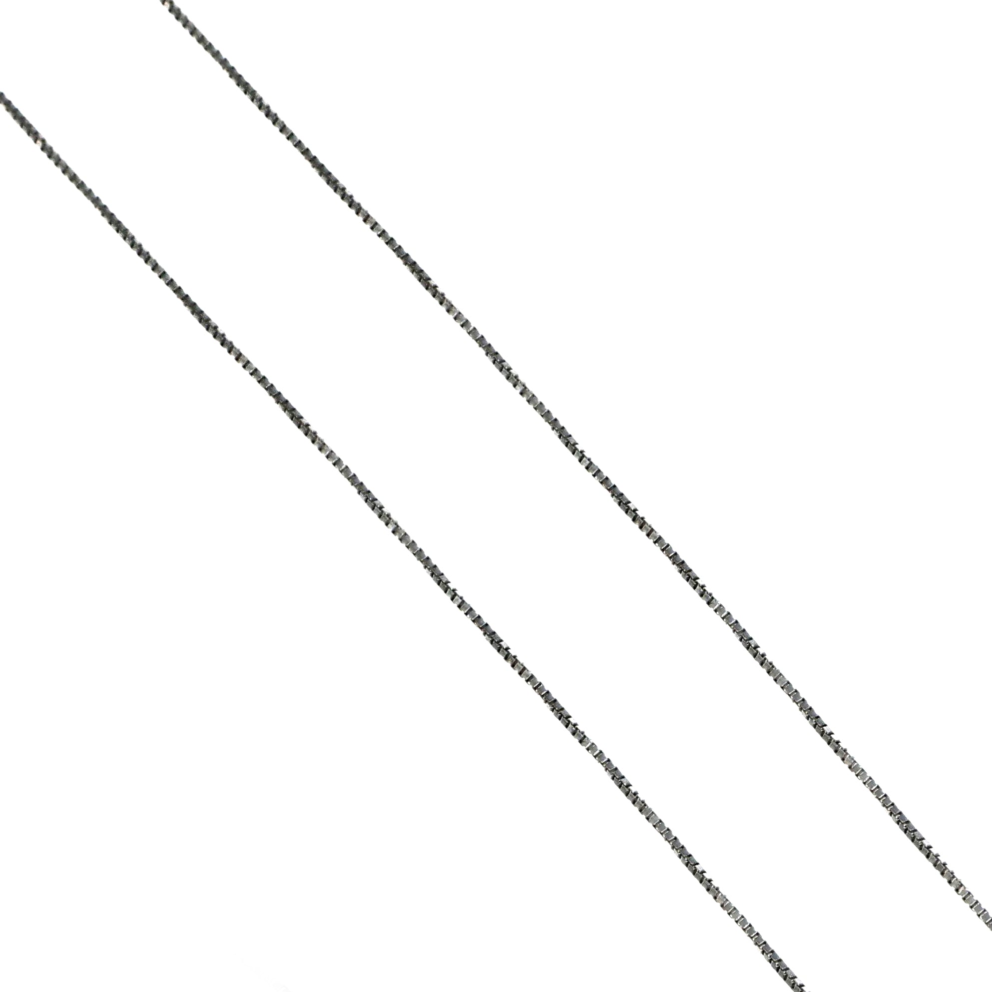 Collana con ciondolo - 18 carati Oro bianco - 0.14ct. tw. Diamante (Naturale)