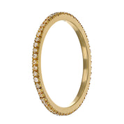 Anello - 18 carati Oro giallo - 0.28ct. tw. Diamante (Naturale)