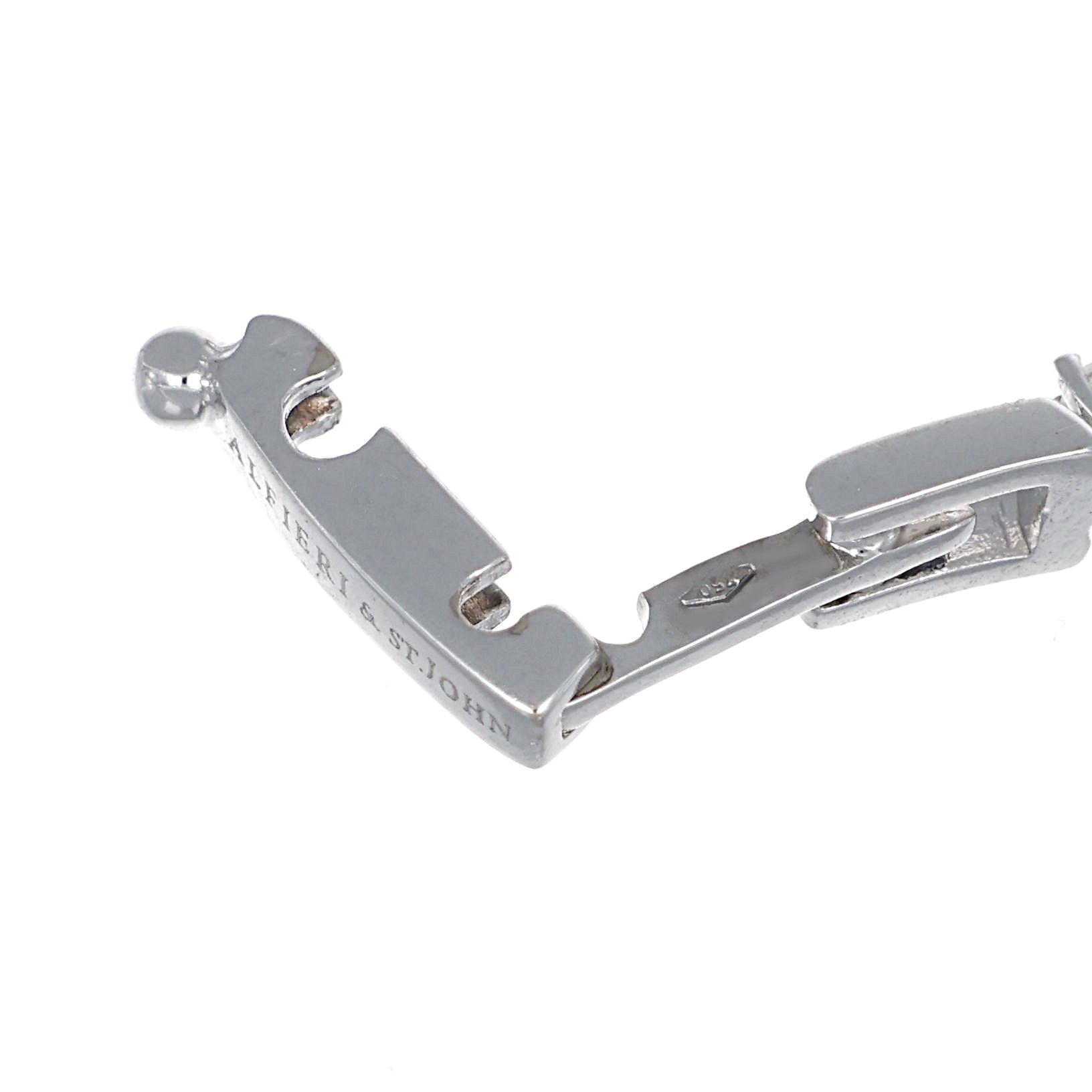 Bracciale - 18 carati Oro bianco, Alfieri & St. John - 0.72ct. tw. Diamante (Naturale)