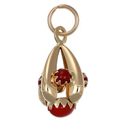 Ciondolo - 18 carati Oro giallo Corallo