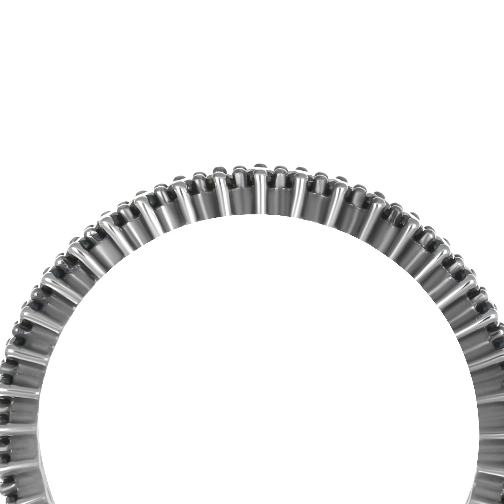 Anello - 18 carati Oro bianco - 0.40ct. tw. Spinello