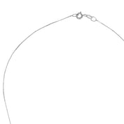 Collana con ciondolo - 18 carati Oro bianco - 1.48ct. tw. Acquamarina - Diamante