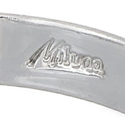 Anello - 18 carati Oro bianco - 0.04ct. tw. Diamante (Naturale) - Perla