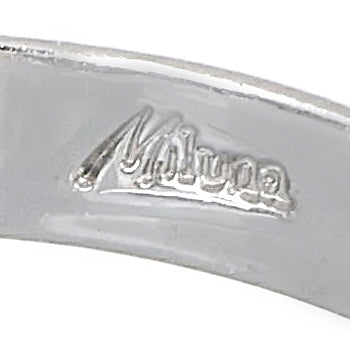 Anello - 18 carati Oro bianco - 0.04ct. tw. Diamante (Naturale) - Perla