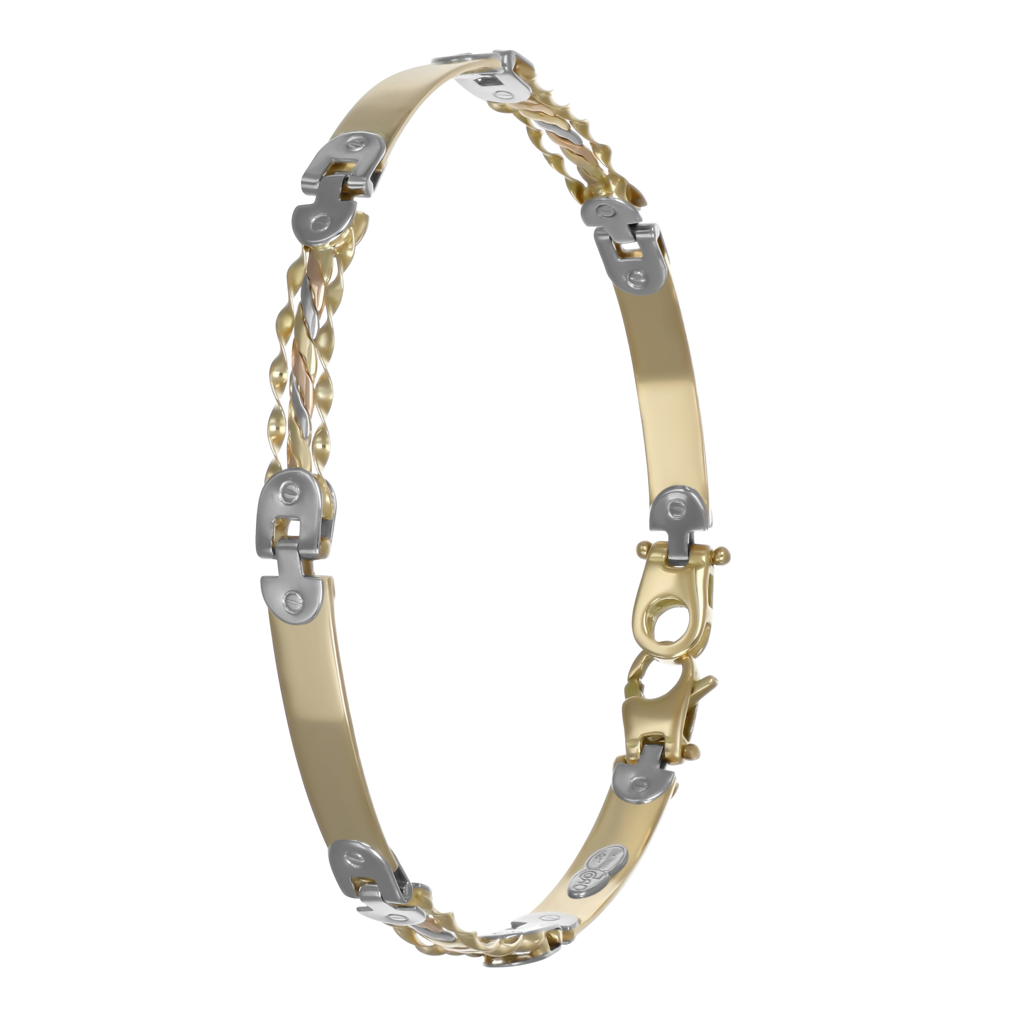 Bracciale - 18 carati Oro giallo, Oro bianco