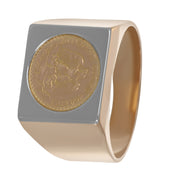 Anello - 18 carati Oro giallo, Oro bianco