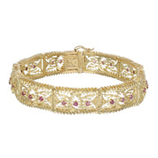 Bracciale - 18 carati Oro giallo - 0.81ct. tw. Rubino