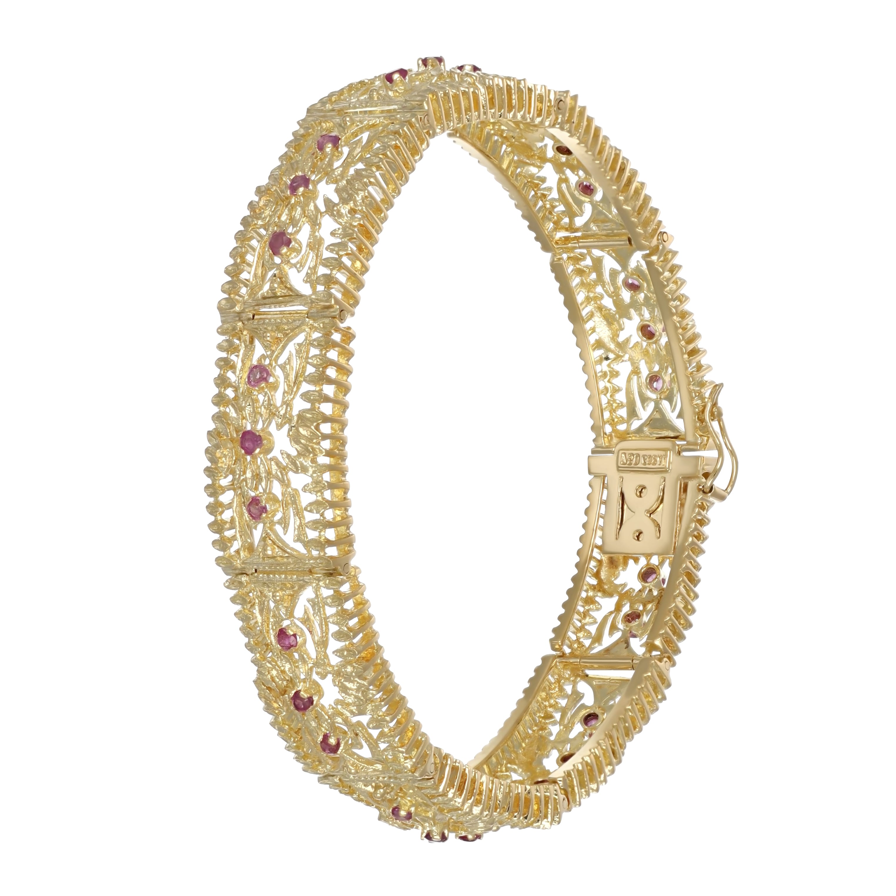 Bracciale - 18 carati Oro giallo - 0.81ct. tw. Rubino