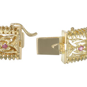 Bracciale - 18 carati Oro giallo - 0.81ct. tw. Rubino